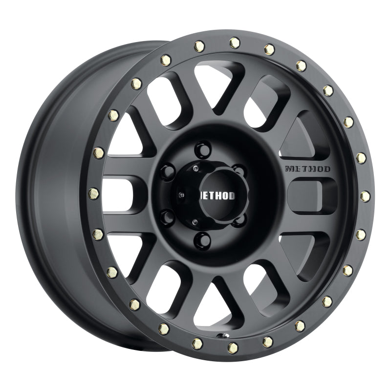 Method MR309 Grid 17x8.5 0mm Offset 6x5.5 108mm CB Matte Black Wheel