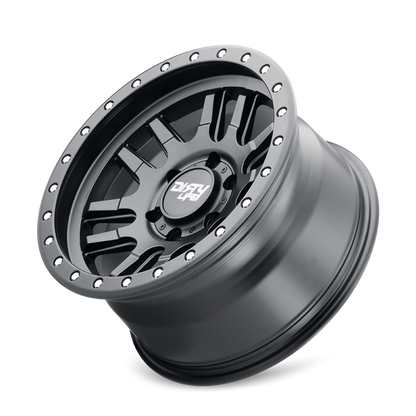 Dirty Life 9309 Canyon Pro 17x9/5x127 BP/-12mm Offset/71.5mm Hub Matte Black Wheel - Beadlock