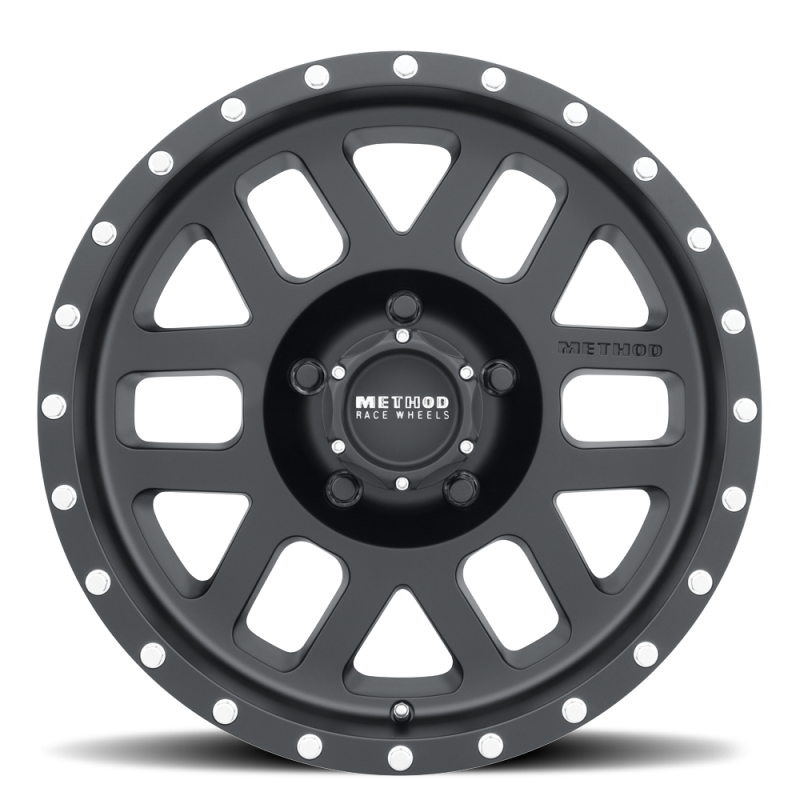 Method MR306 Mesh 18x9 -12mm Offset 5x5 94mm CB Matte Black Wheel