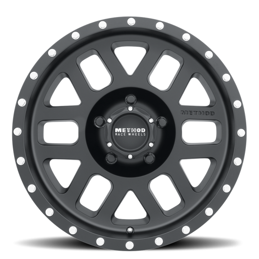 Method MR306 Mesh 18x9 +18mm Offset 5x150 116.5mm CB Matte Black Wheel