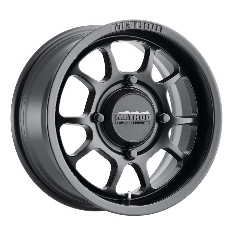 Method MR409 Bead Grip 15x8 / 4+4/0mm Offset / 4x136 / 106.25mm CB Matte Black Wheel