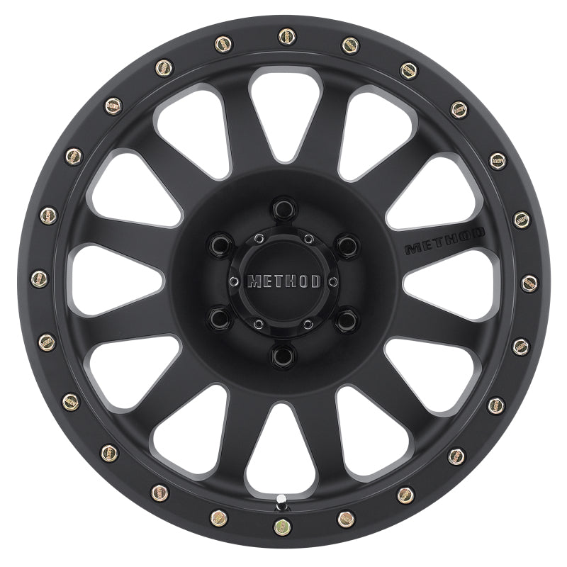 Method MR304 Double Standard 17x8.5 0mm Offset 6x5.5 108mm CB Matte Black Wheel