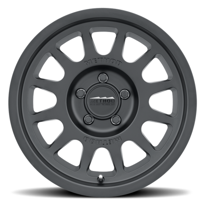 Method MR703 17x8.5 0mm Offset 5x5 71.5mm CB Matte Black Wheel