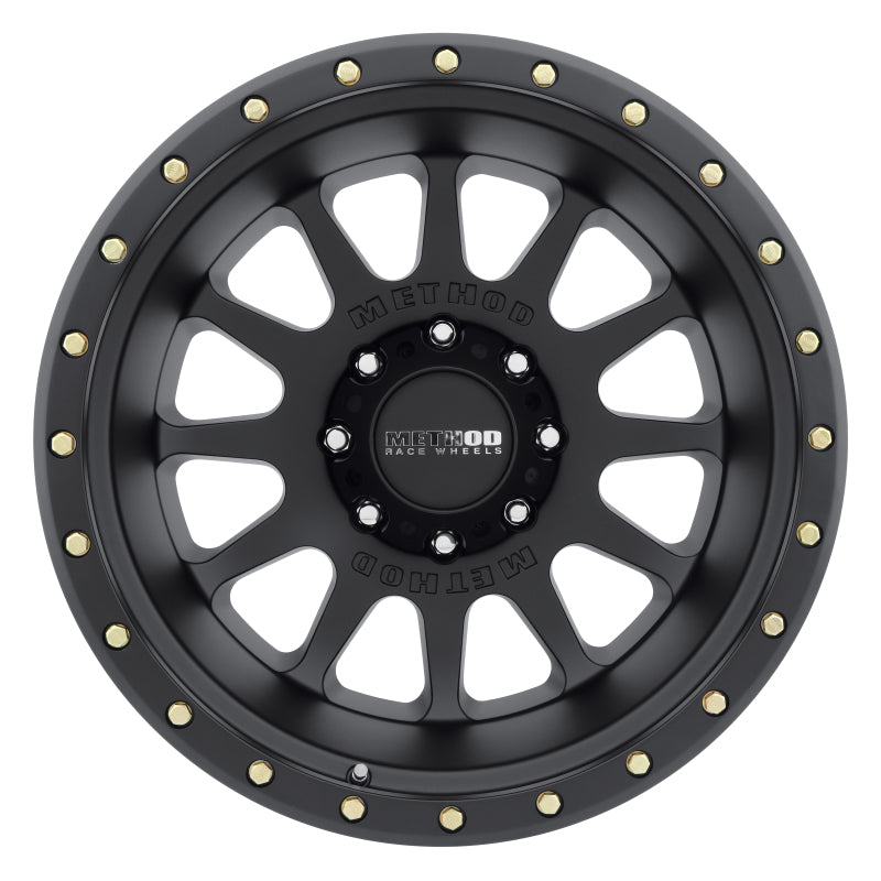 Method MR605 NV 20x12 -52mm Offset 8x6.5 121.3mm CB Matte Black Wheel