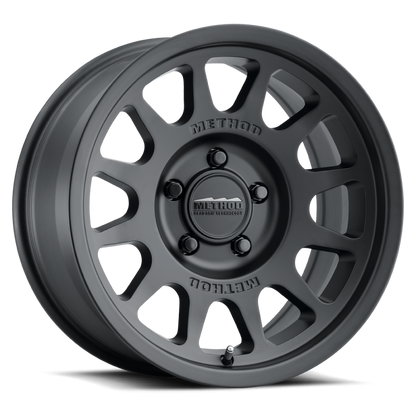 Method MR703 17x8.5 0mm Offset 5x150 110.5mm CB Matte Black Wheel