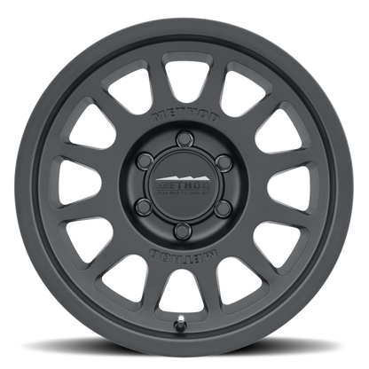 Method MR703 17x8.5 0mm Offset 6x5.5 106.25mm CB Matte Black Wheel