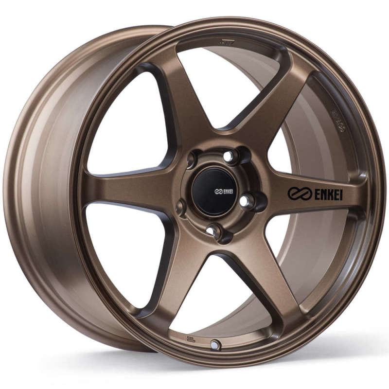 Enkei T6R 18x8 40mm Offset 5x114.3 Bolt Pattern 72.6 Bore Matte Bronze Wheel