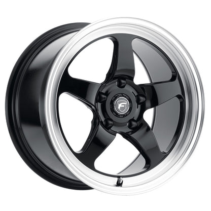 Forgestar D5 Drag 17x10 / 5x120 BP / ET45 / 7.3in BS Gloss Black Wheel