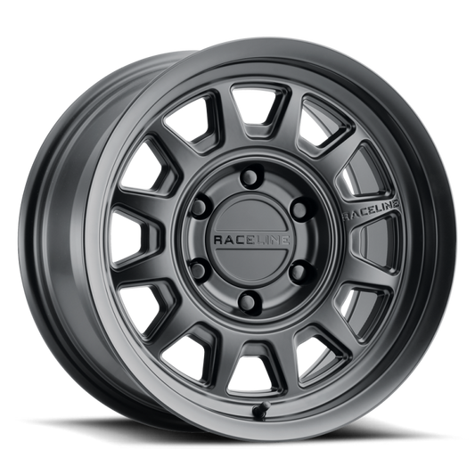 Raceline 952B Aero 17x8.5in / 6x139.7 BP / 0mm Offset / 106.1mm Bore - Satin Black Wheel