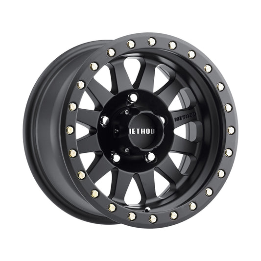 Method MR304 Double Standard 17x8.5 0mm Offset 5x150 116.5mm CB Matte Black Wheel