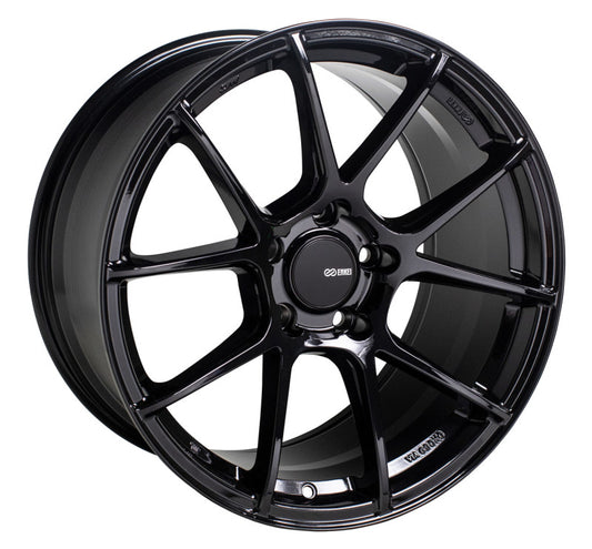 Enkei TS-V 18x8.5 5x114.3 38mm Offset 72.6mm Bore Gloss Black Wheel