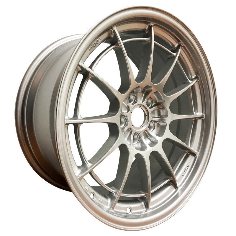 Enkei NT03+M 18x9.5 5x108 40mm Offset 72.6mm Bore F1 Silver Wheel (MIN ORDER QTY 40)