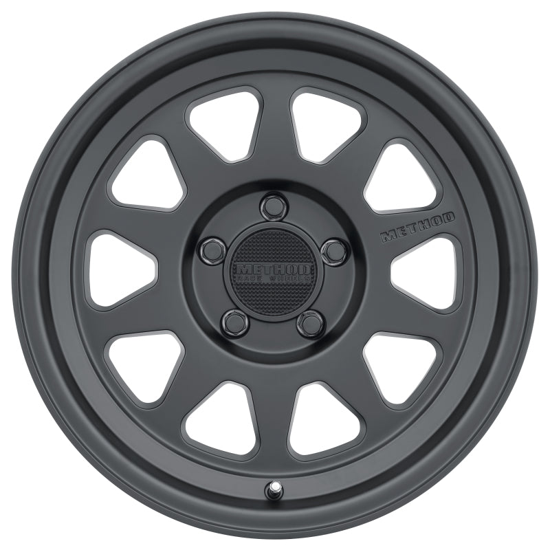 Method MR316 17x8.5 0mm Offset 5x5 71.5mm CB Matte Black Wheel