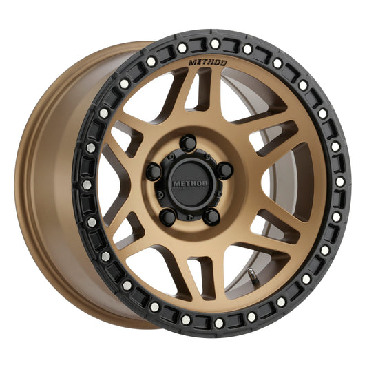 Method MR312 17x9 -12mm Offset 5x5 71.5mm CB Method Bronze/Black Street Loc Wheel