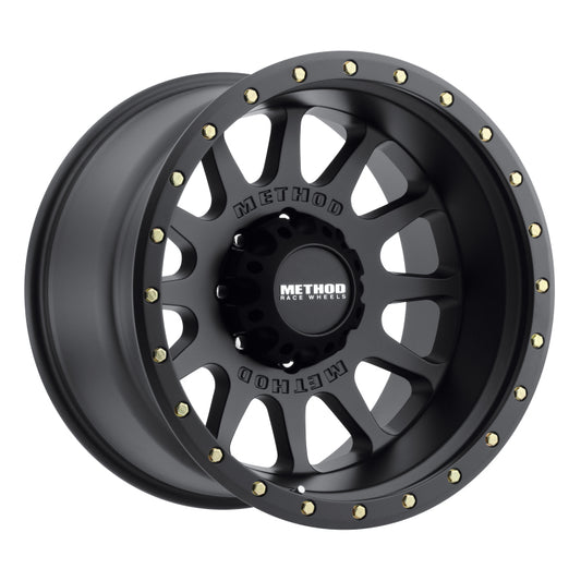 Method MR605 NV 20x9 -12mm Offset 8x6.5 121.3mm CB Matte Black Wheel