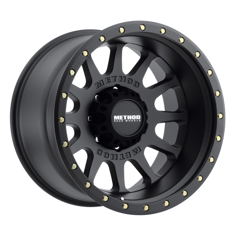 Method MR605 NV 20x10 -24mm Offset 8x180 124.1mm CB Matte Black Wheel